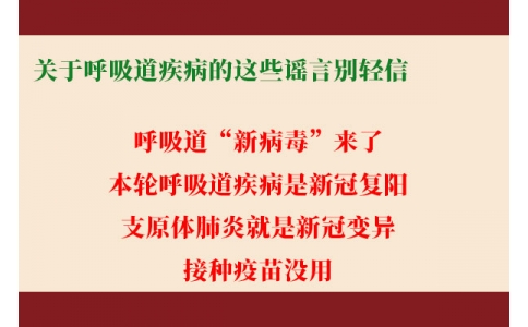 關(guān)于呼吸道疾病的這些謠言別輕信！